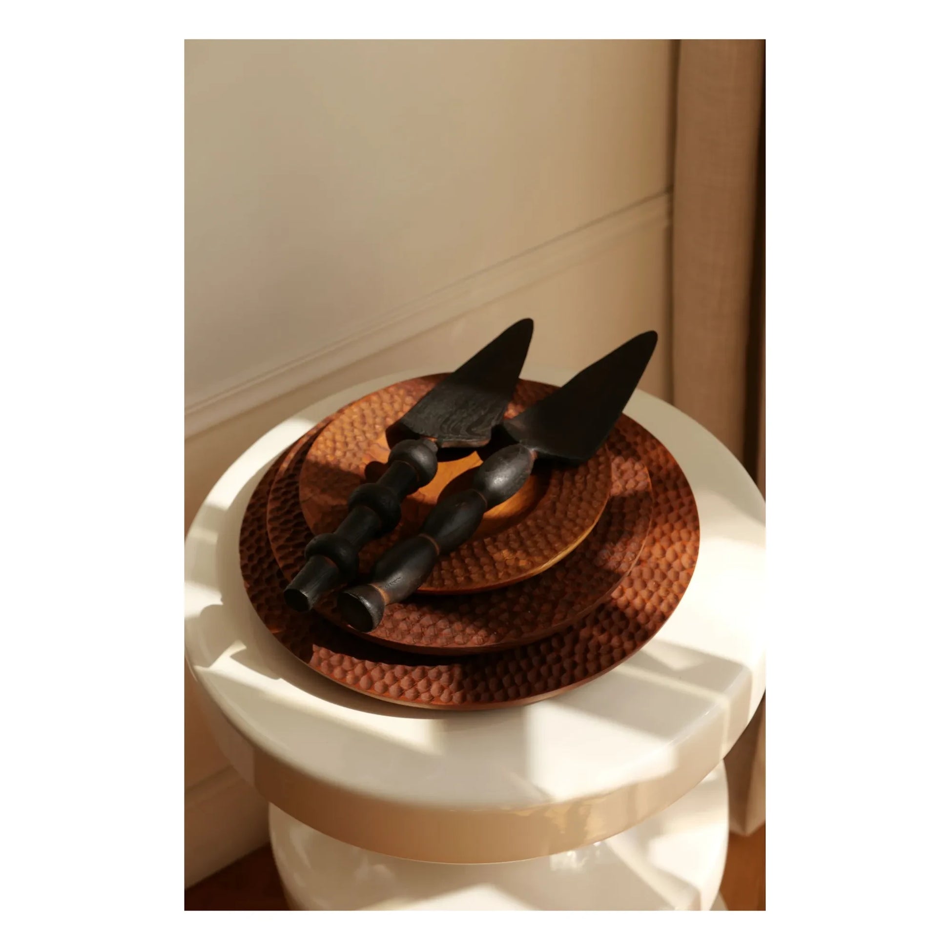 Woodmata - Teak wood pie server | Teak