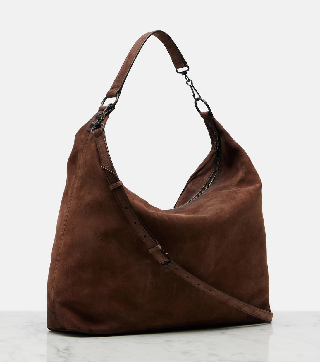 Balenciaga - Le City Medium suede tote bag