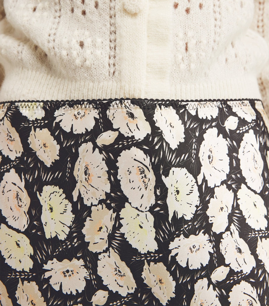 DÔEN Multi Silk Elowette Midi Skirt