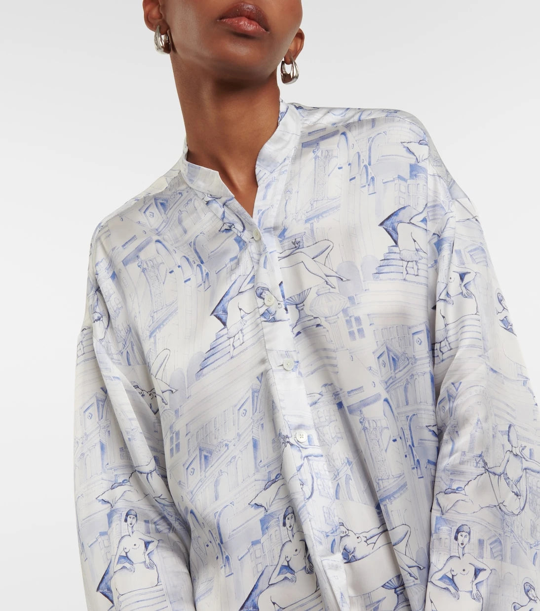 Khaite - Brom printed midi dress