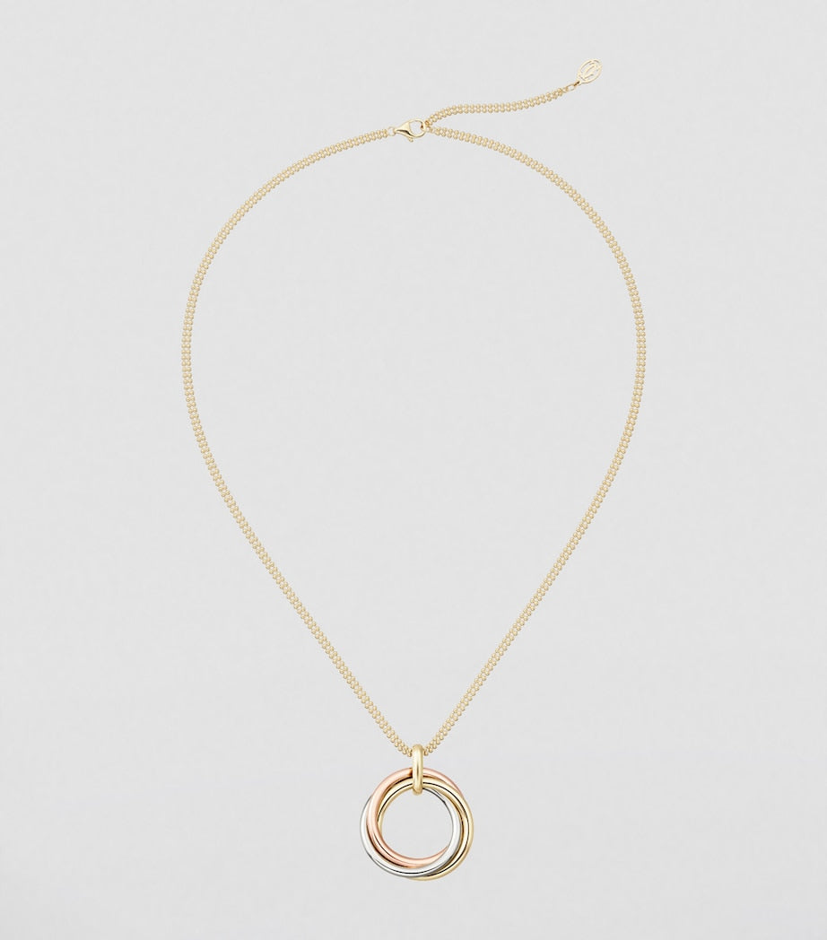 Medium Mixed Gold Trinity Necklace