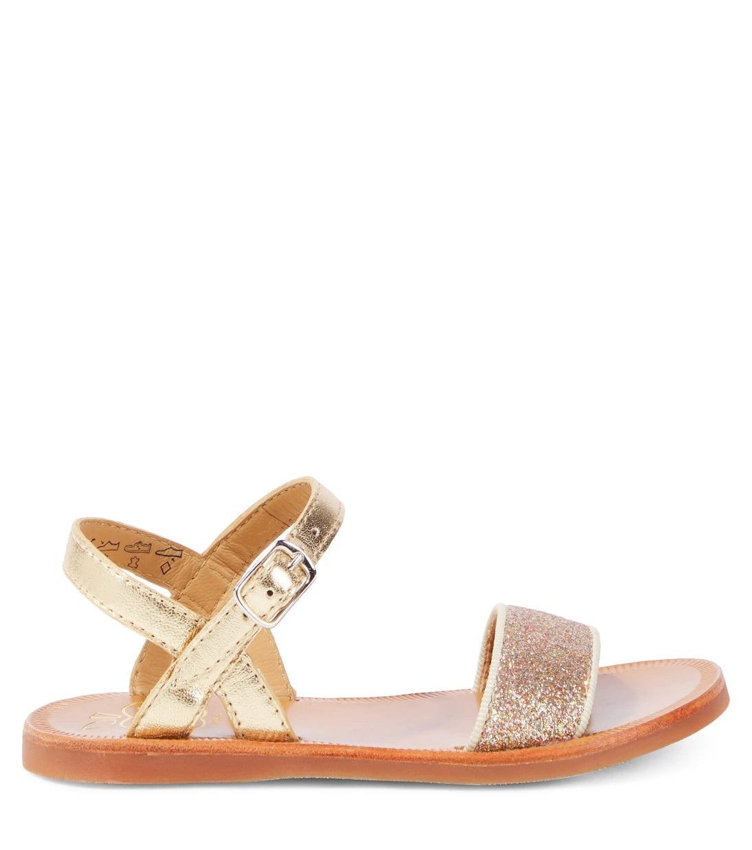 Pom d'Api - Plagette glitter leather sandals