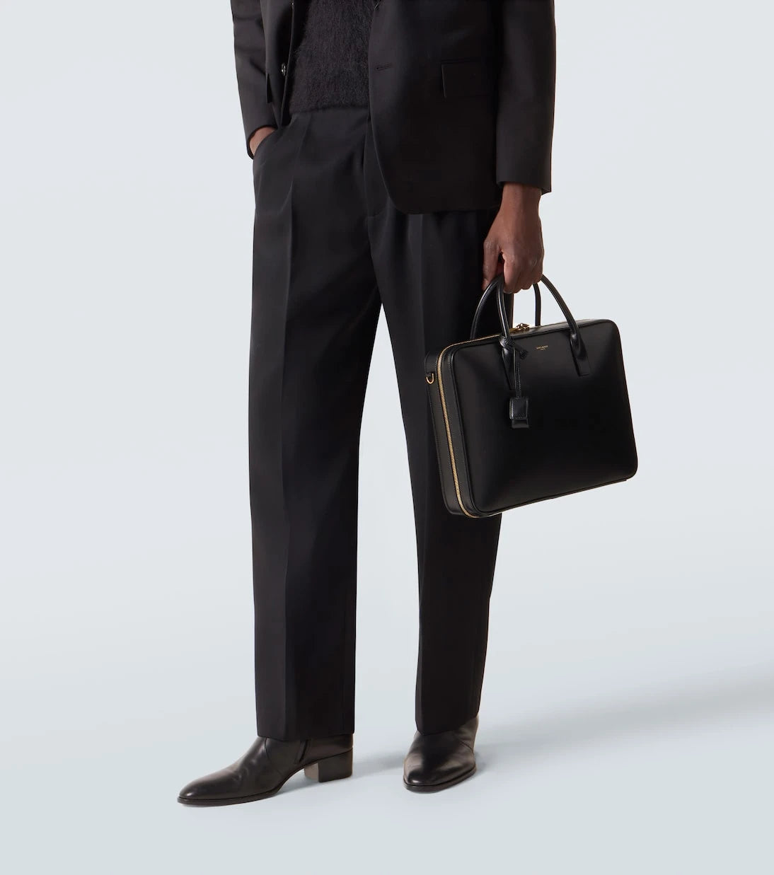 Saint Laurent - Leather briefcase