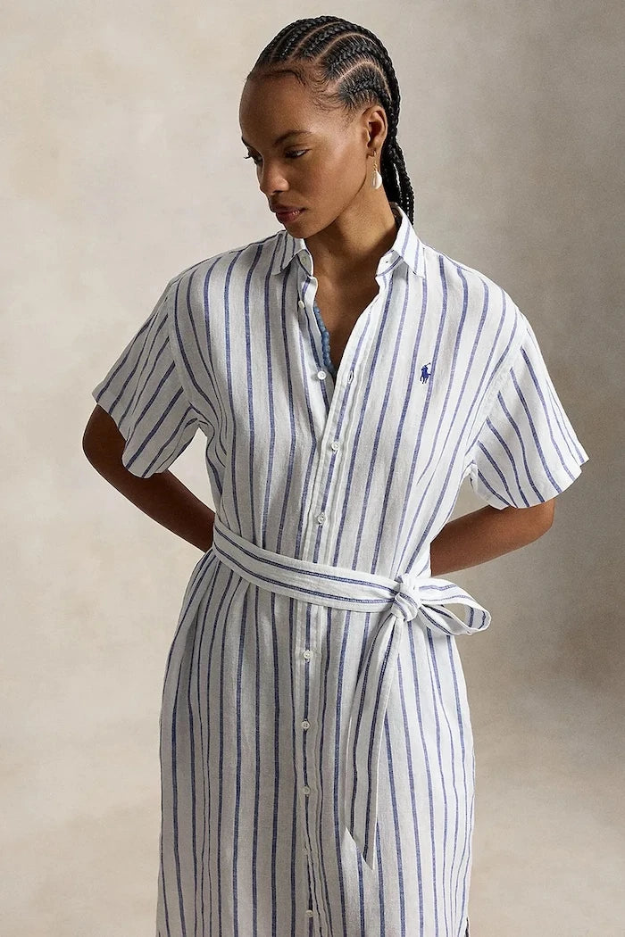 Polo Ralph Lauren рокля тип риза от лен