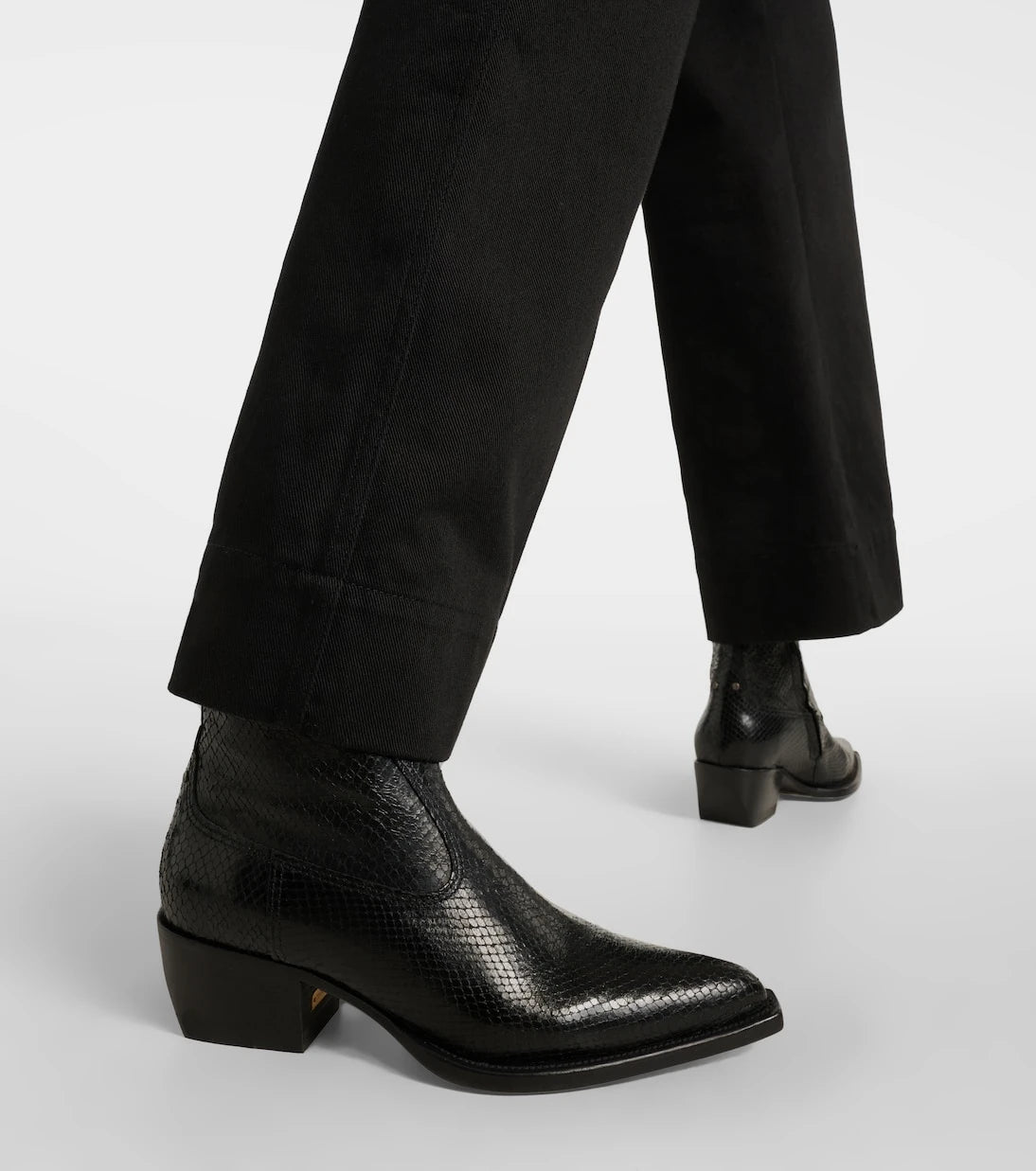 Golden Goose - Debbie snake-effect leather ankle boots