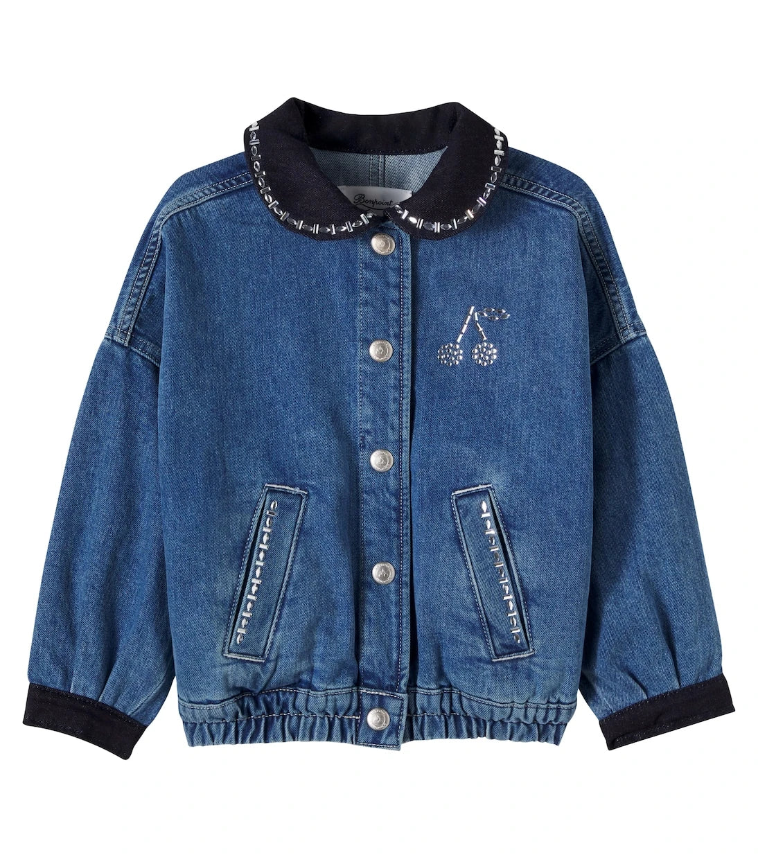 Bonpoint - Lala embellished denim jacket