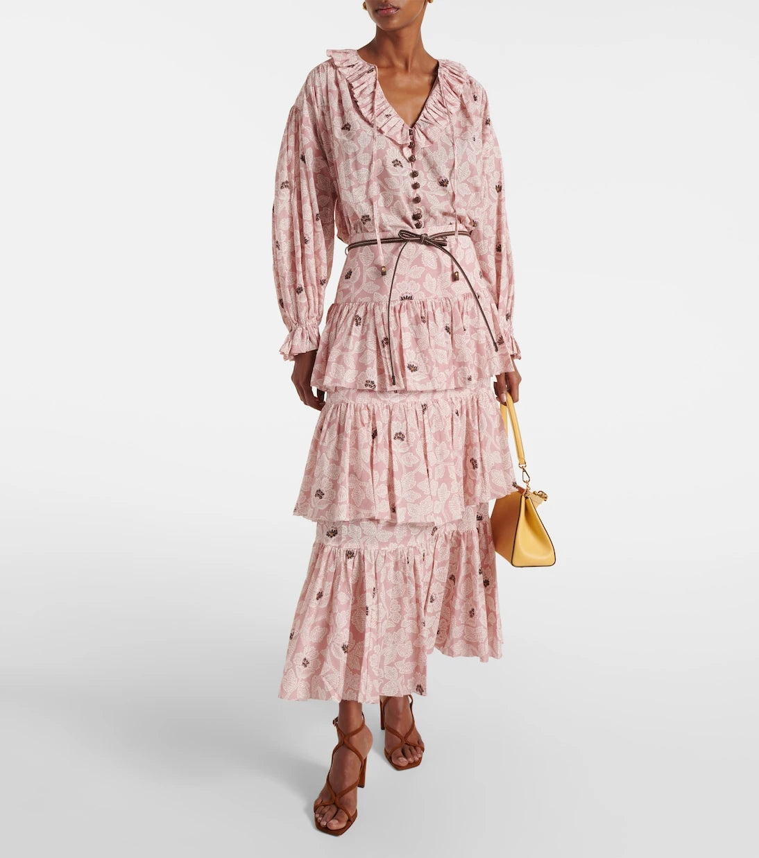 Zimmermann - Ottie ruffled floral cotton top