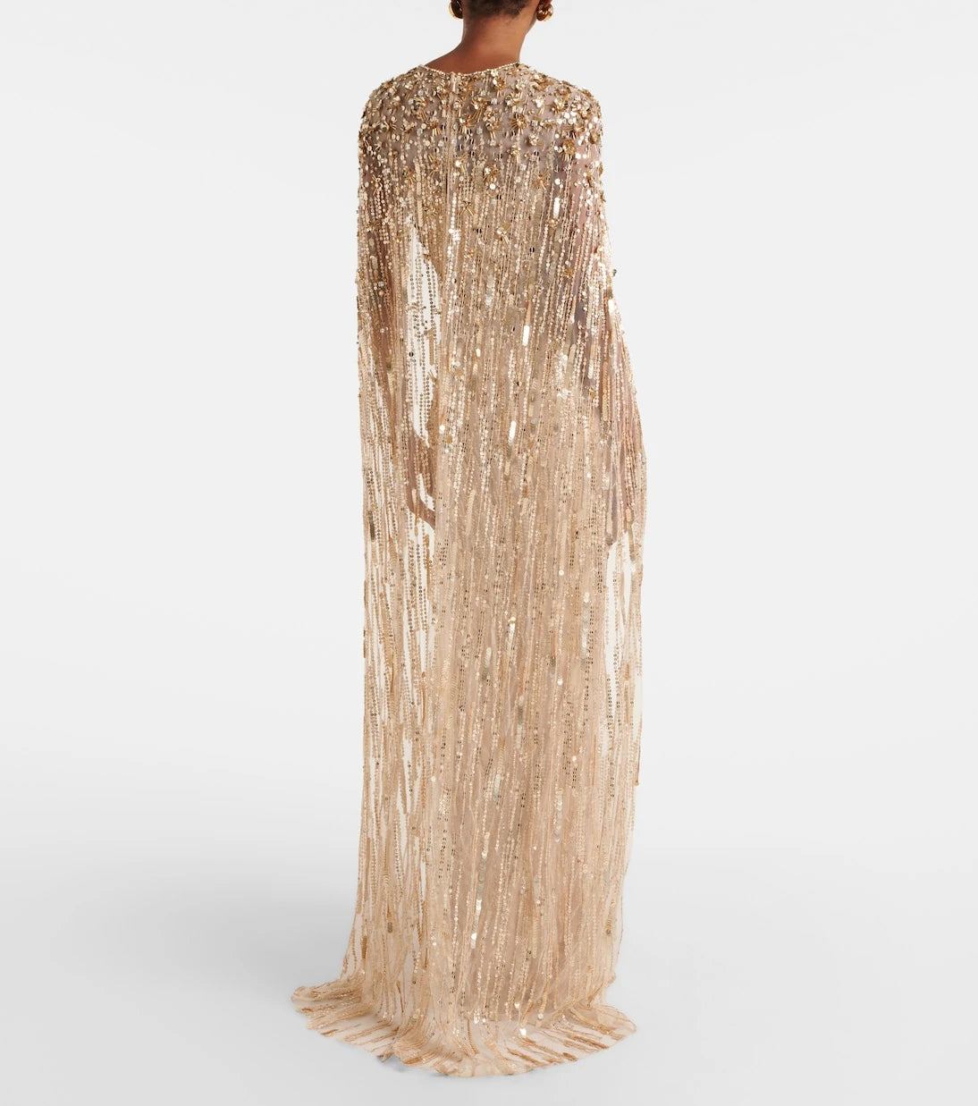 Jenny Packham - Ruby caped sequined gown