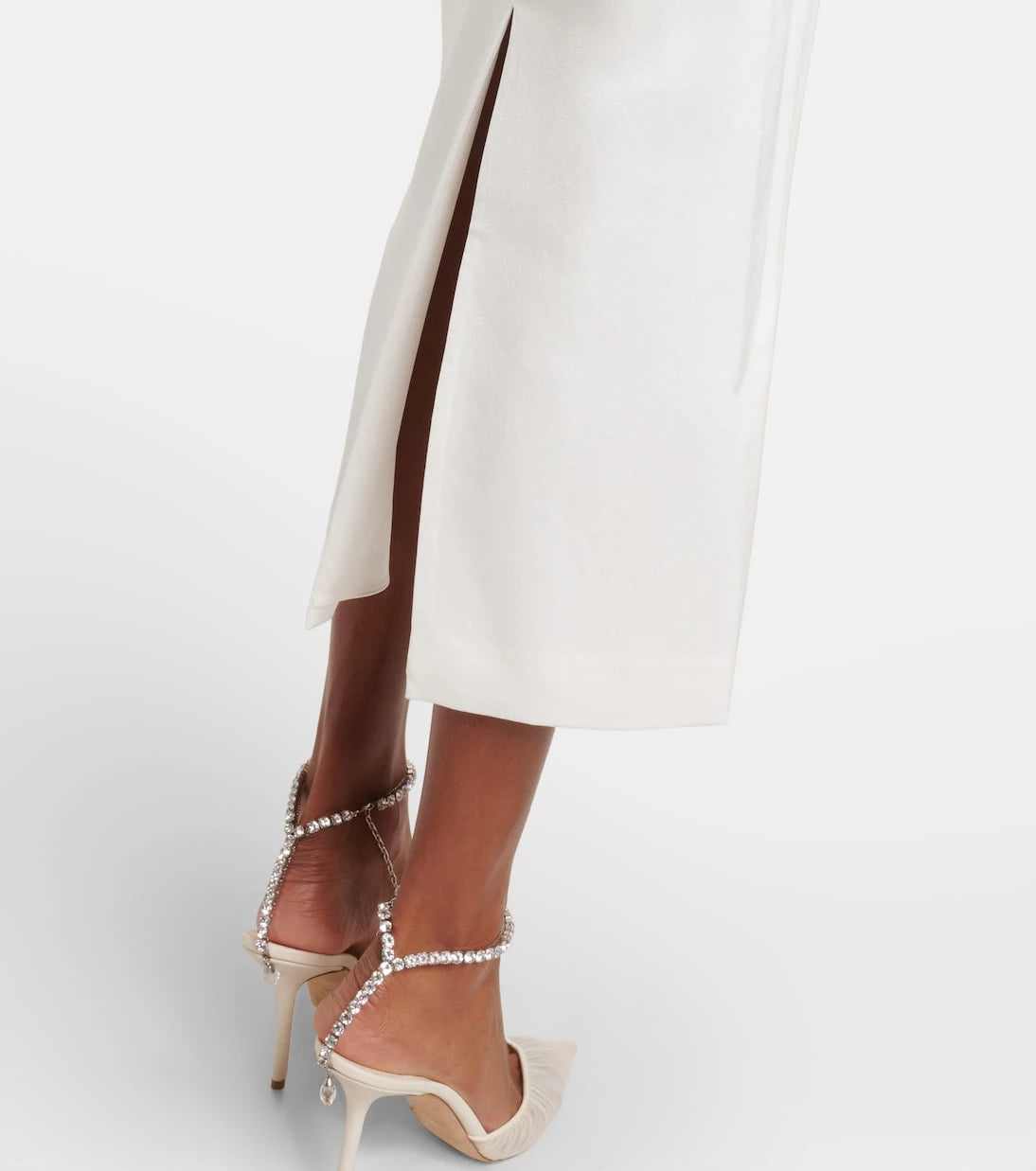 Alex Perry - Bridal draped crêpe satin bustier gown