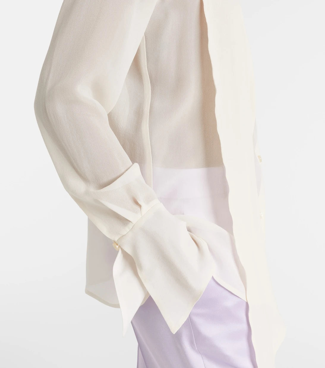 Nina Ricci - Scarf-detail silk blouse
