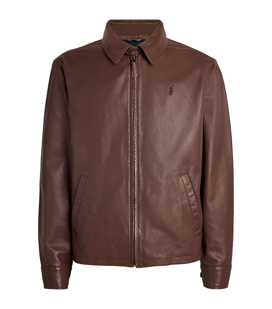 Polo Ralph Lauren Brown Leather Jacket