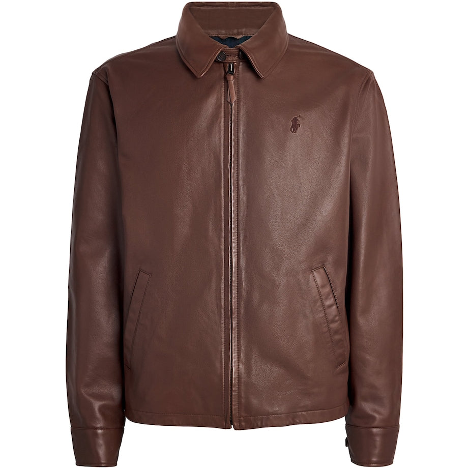 Polo Ralph Lauren Brown Leather Jacket