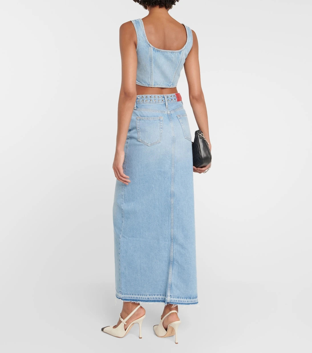 Alessandra Rich - Denim crop top