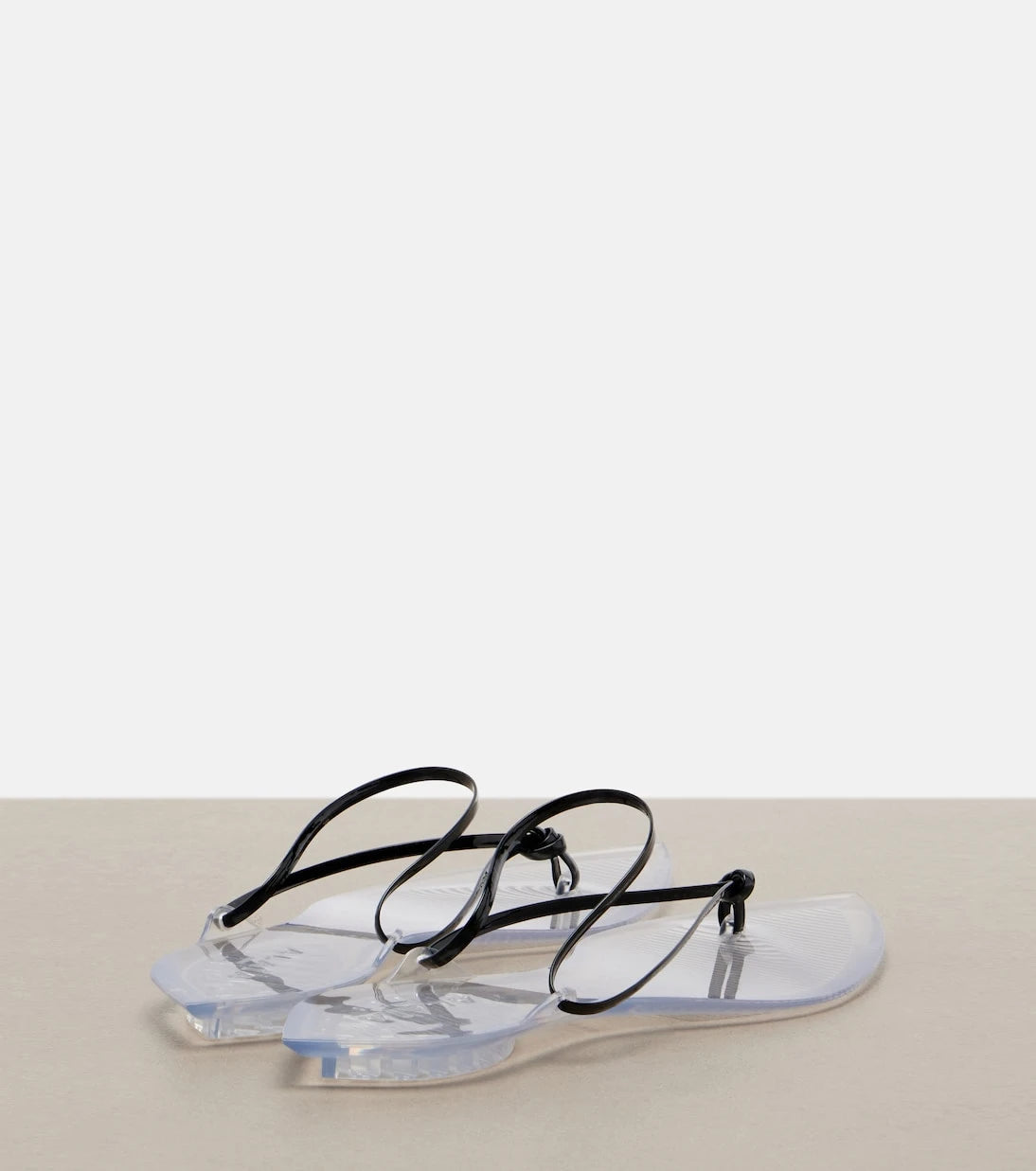 Alaïa - Invisible leather thong sandals