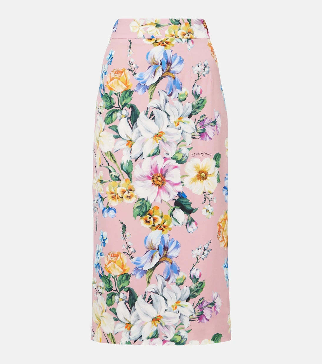 Dolce&Gabbana - Floral silk-blend pencil skirt