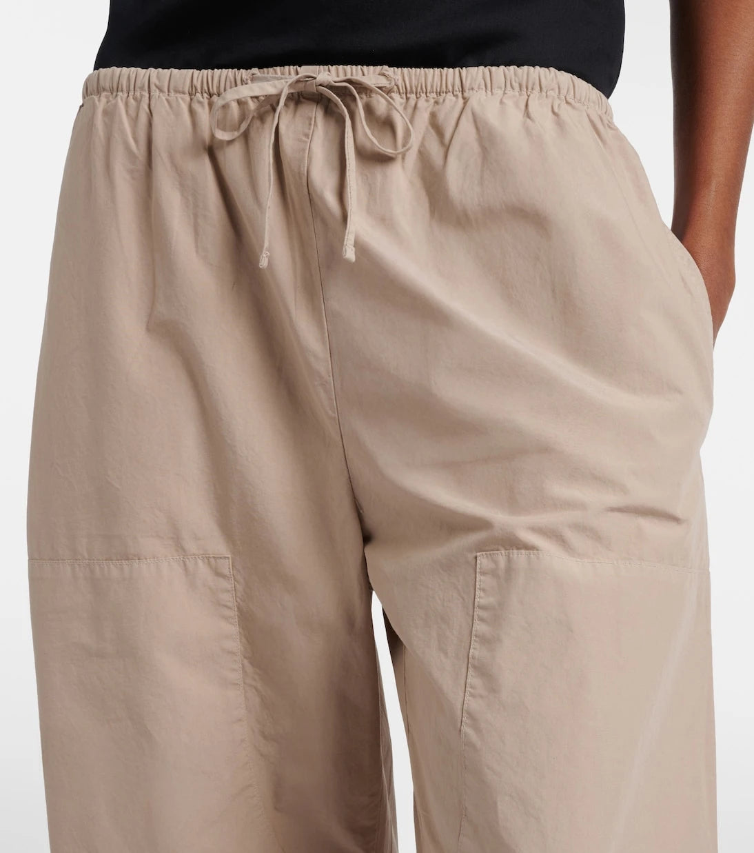 Leset - Kyoto cotton cropped wide-leg pants