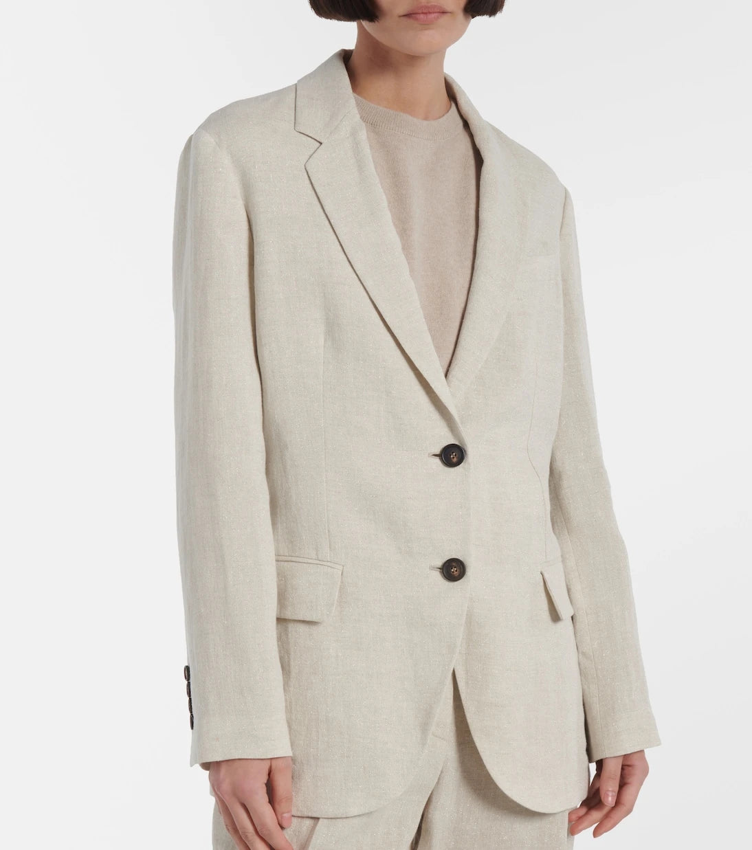 Brunello Cucinelli - Linen-blend blazer