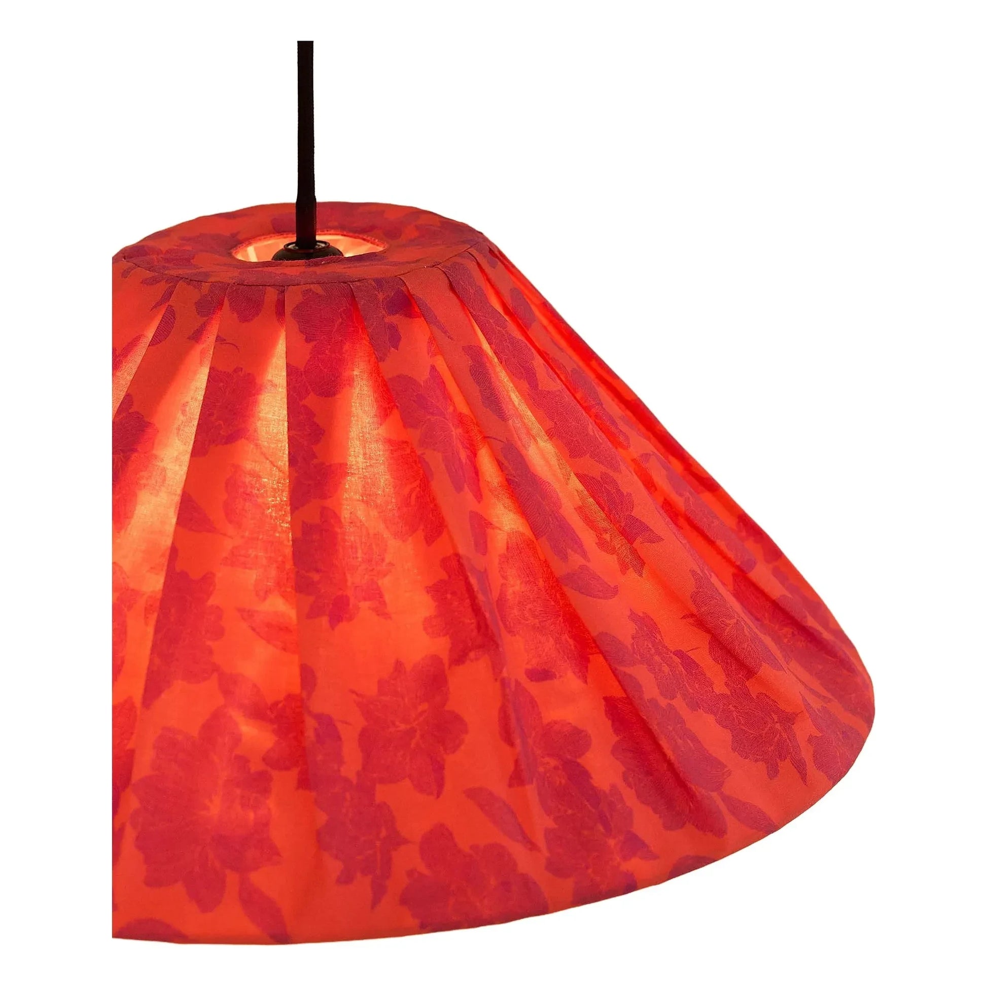 Nobodinoz - Ava Peonies lampshade | Red