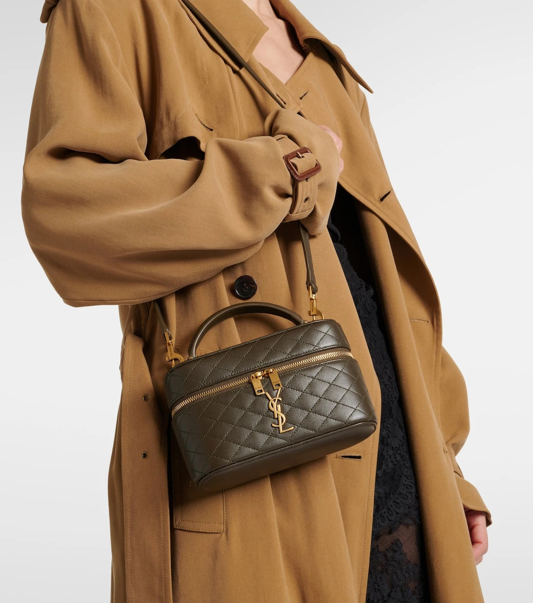 Saint Laurent - Gaby leather vanity bag