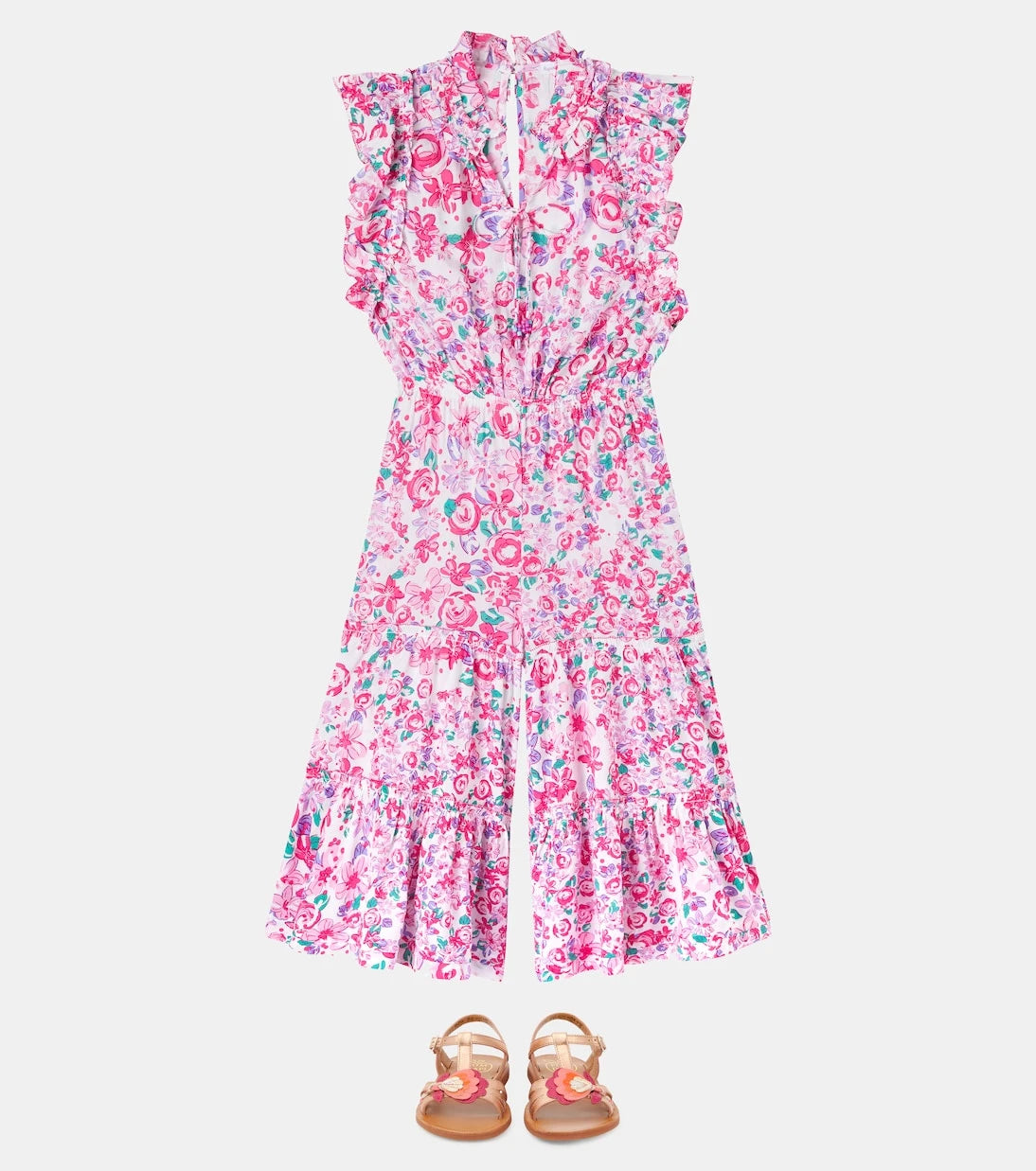 Poupette St Barth Kids - Belene floral playsuit