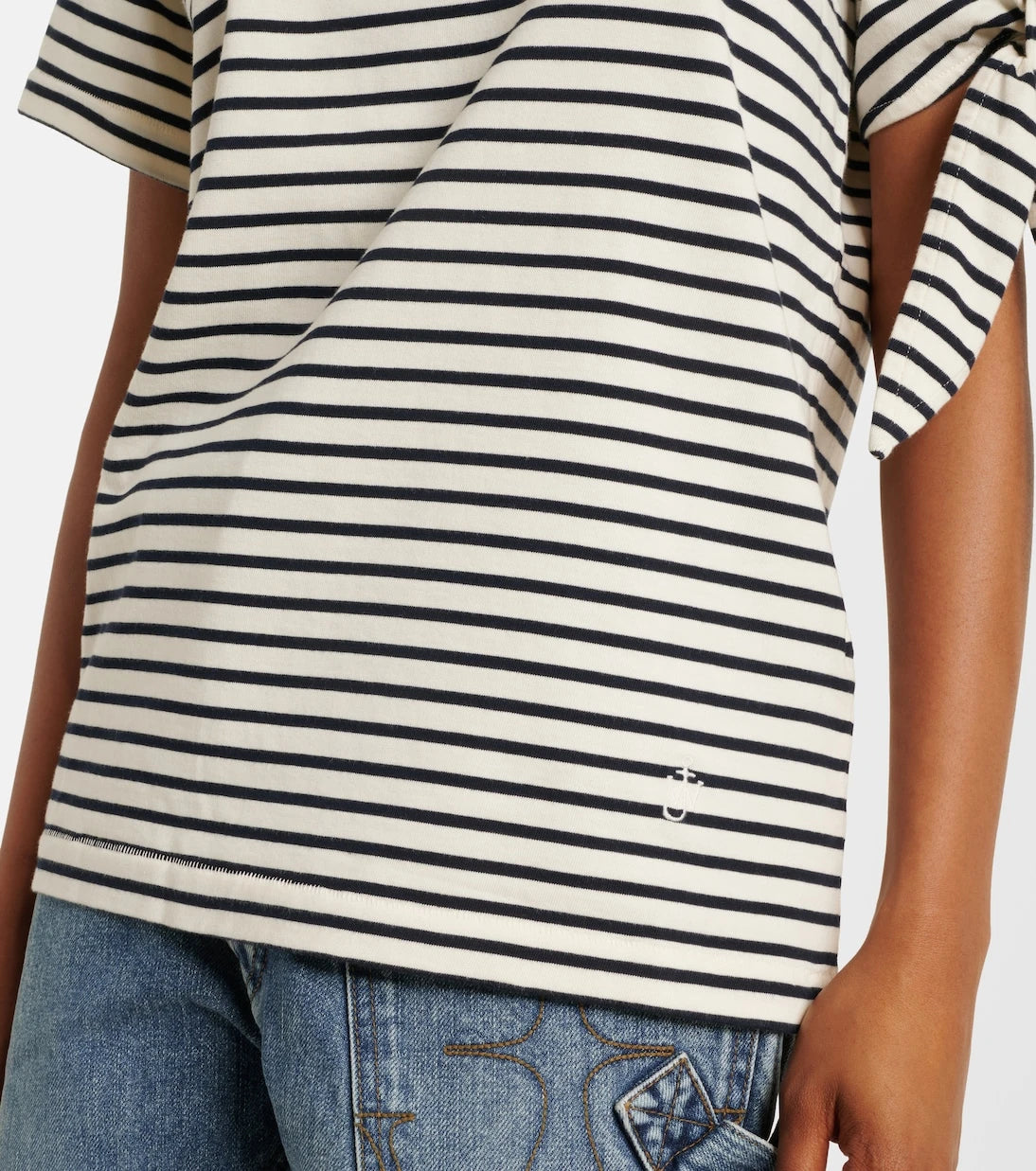 JW Anderson - Striped cotton jersey T-shirt