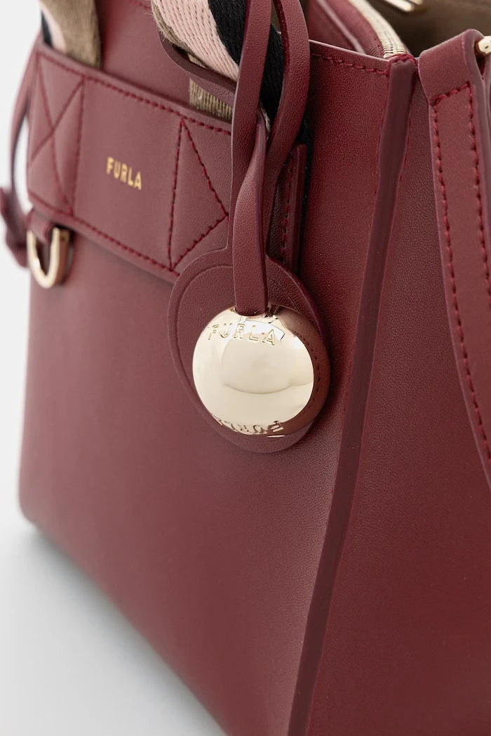 Furla чанта crossbody дамска от кожа Divide It Mini Tote