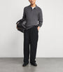Cotton-Cashmere Oban Polo Sweater