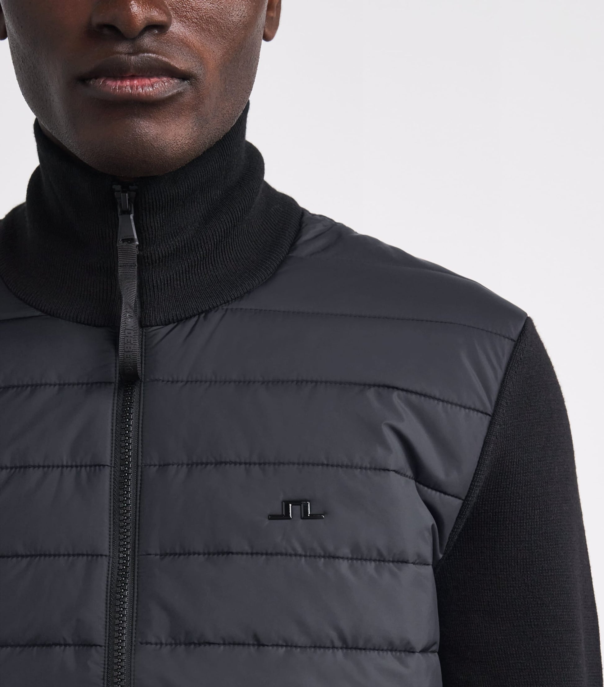 J Lindeberg Black Wool-Blend Bodie Jacket