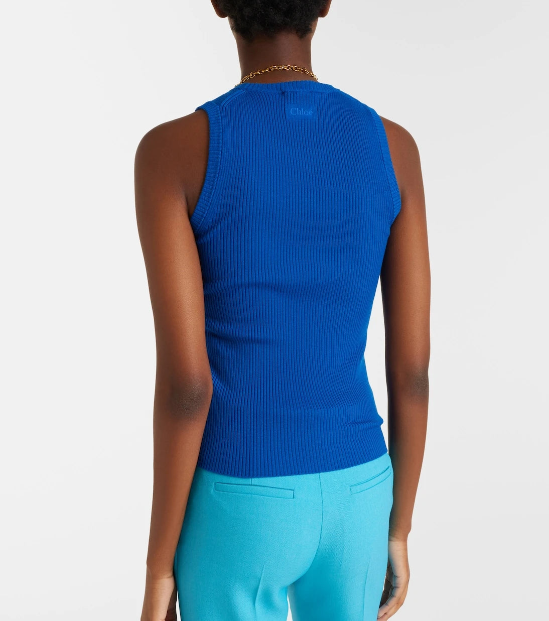 Chloé - Ribbed-knit wool tank top