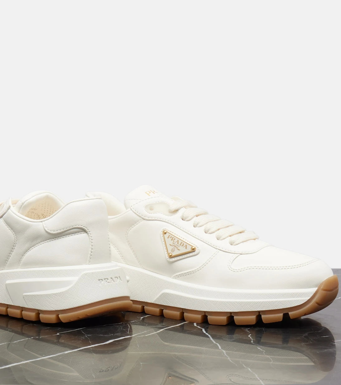 Prada - Leather sneakers