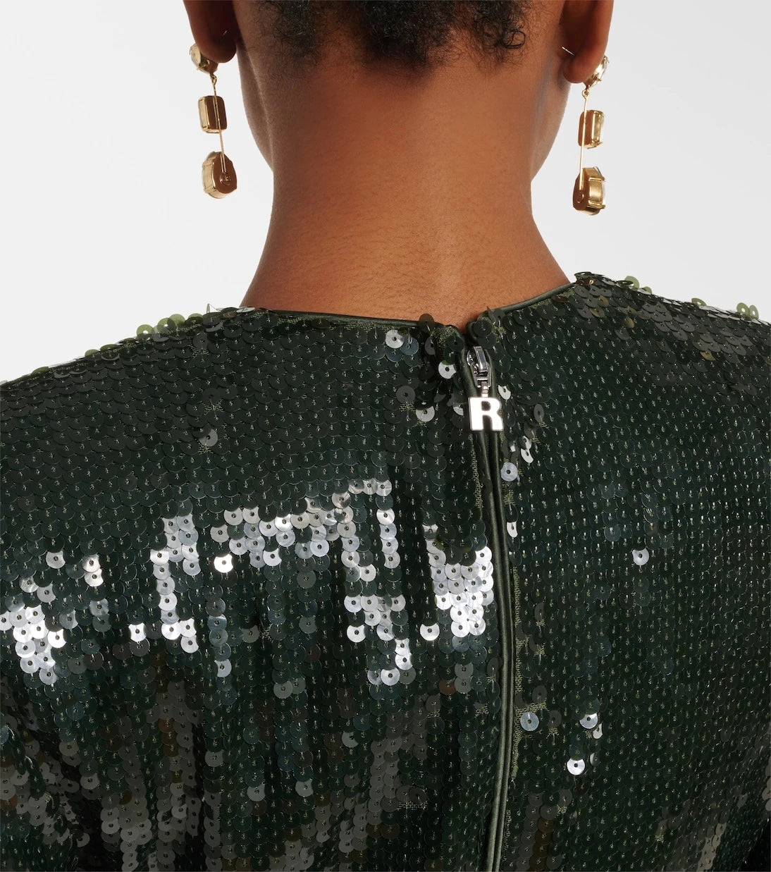 Rotate - Gathered sequined minidress