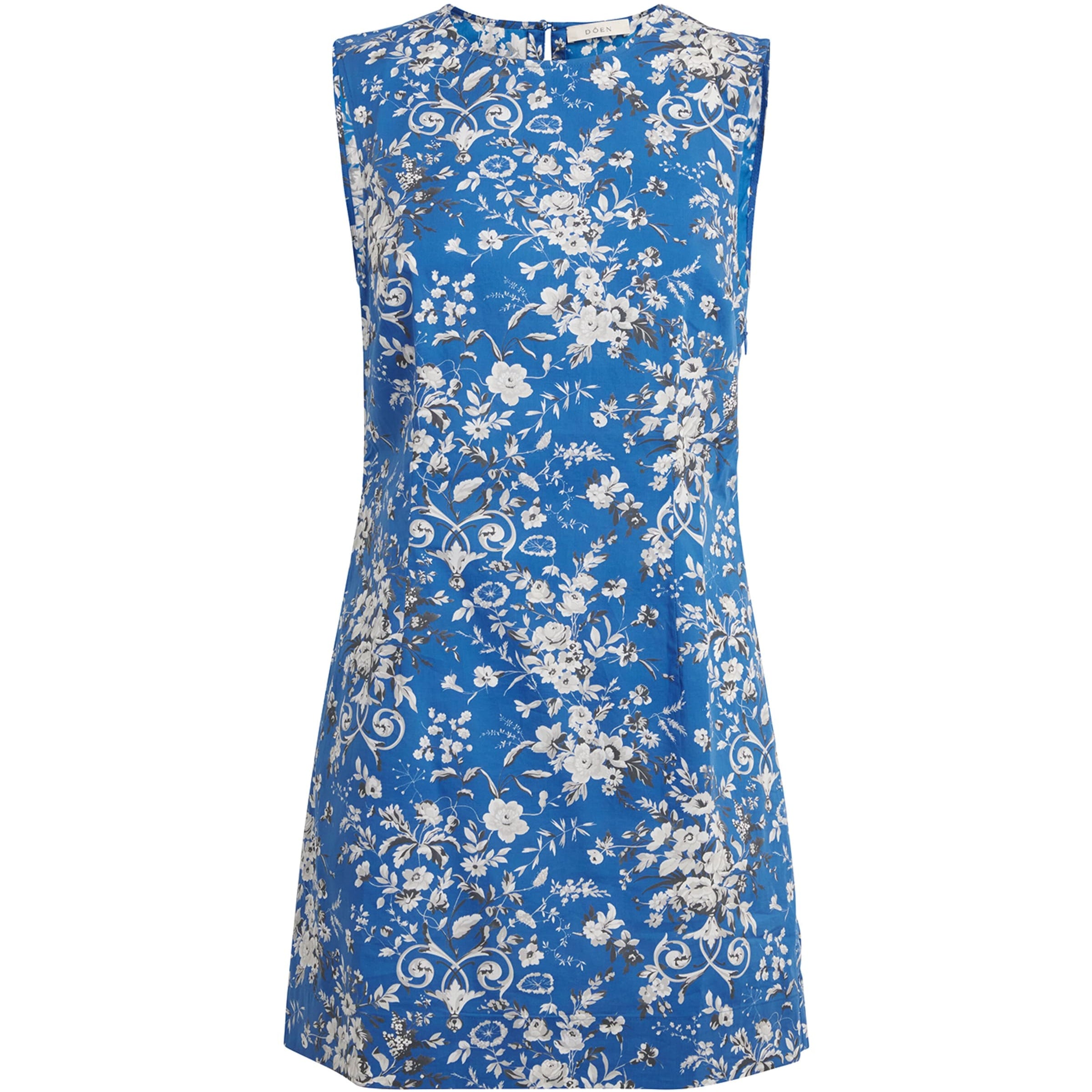 DÔEN Blue Floral Adele Mini Dress