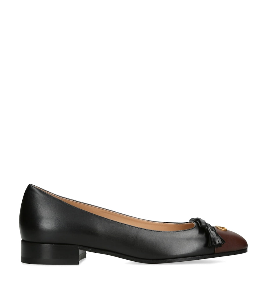 Valentino Garavani Multi Leather Valet Du Roi Ballet Flats