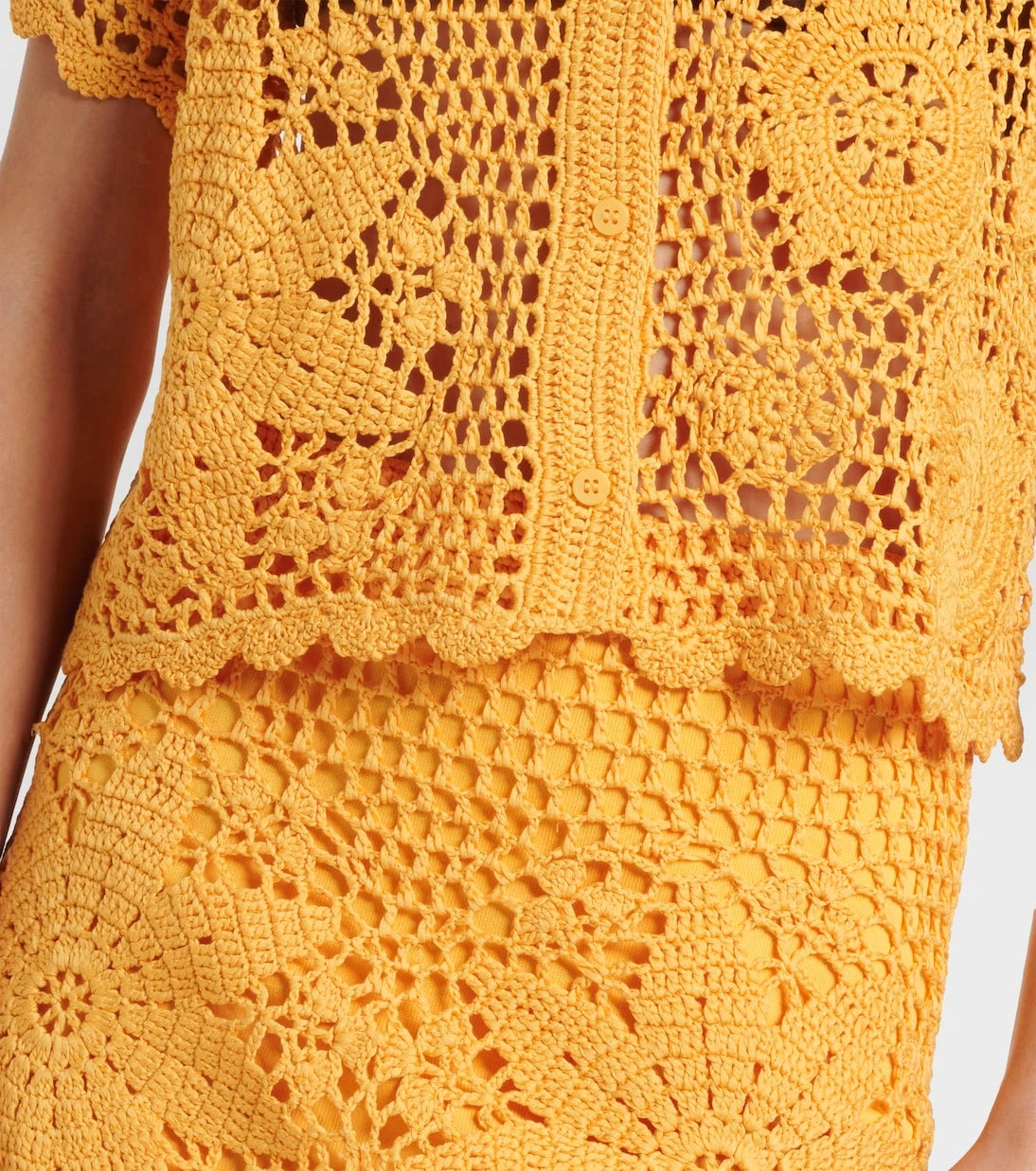 Simkhai - Macks floral crochet cotton shirt