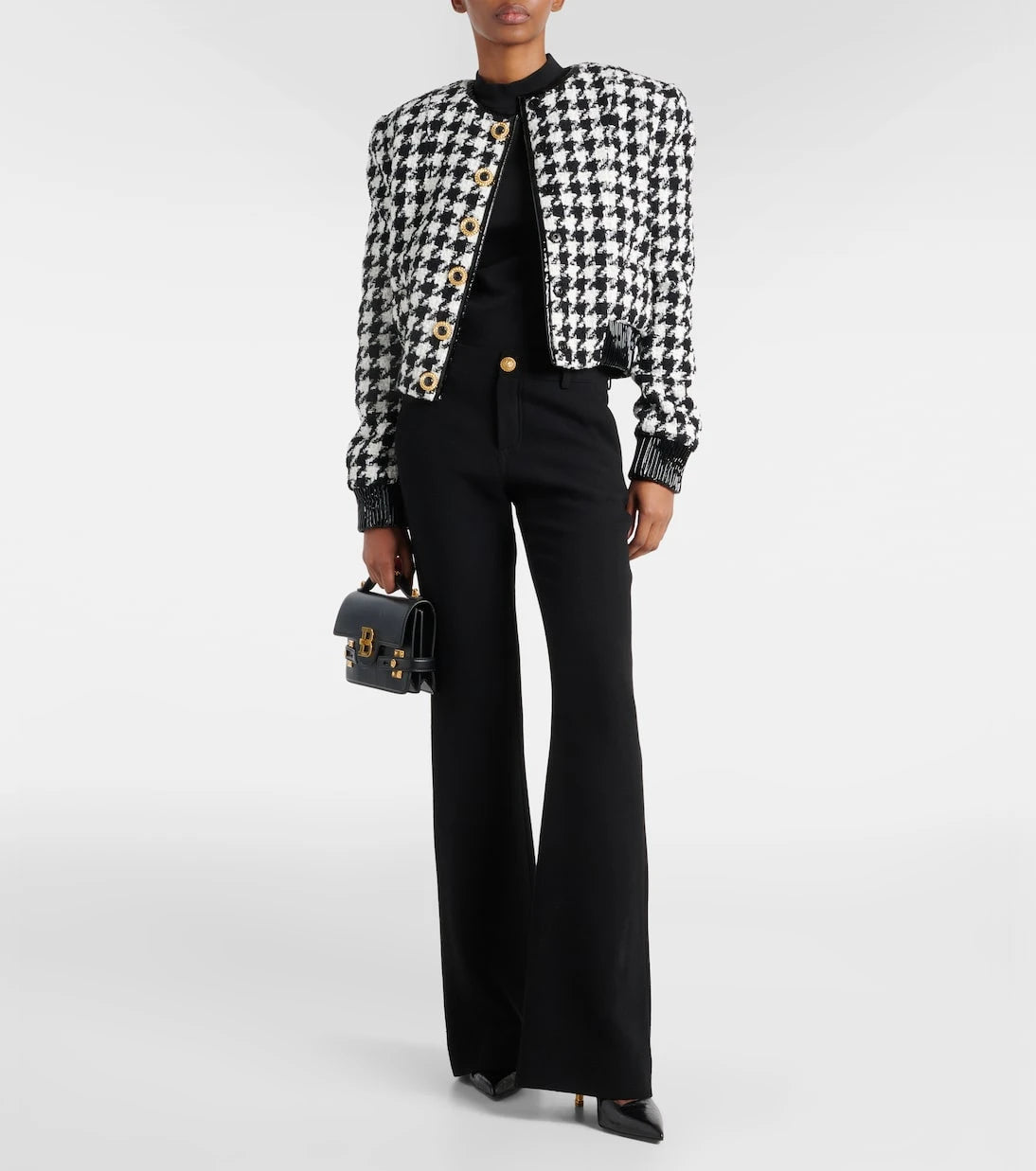 Balmain - Houndstooth tweed jacket