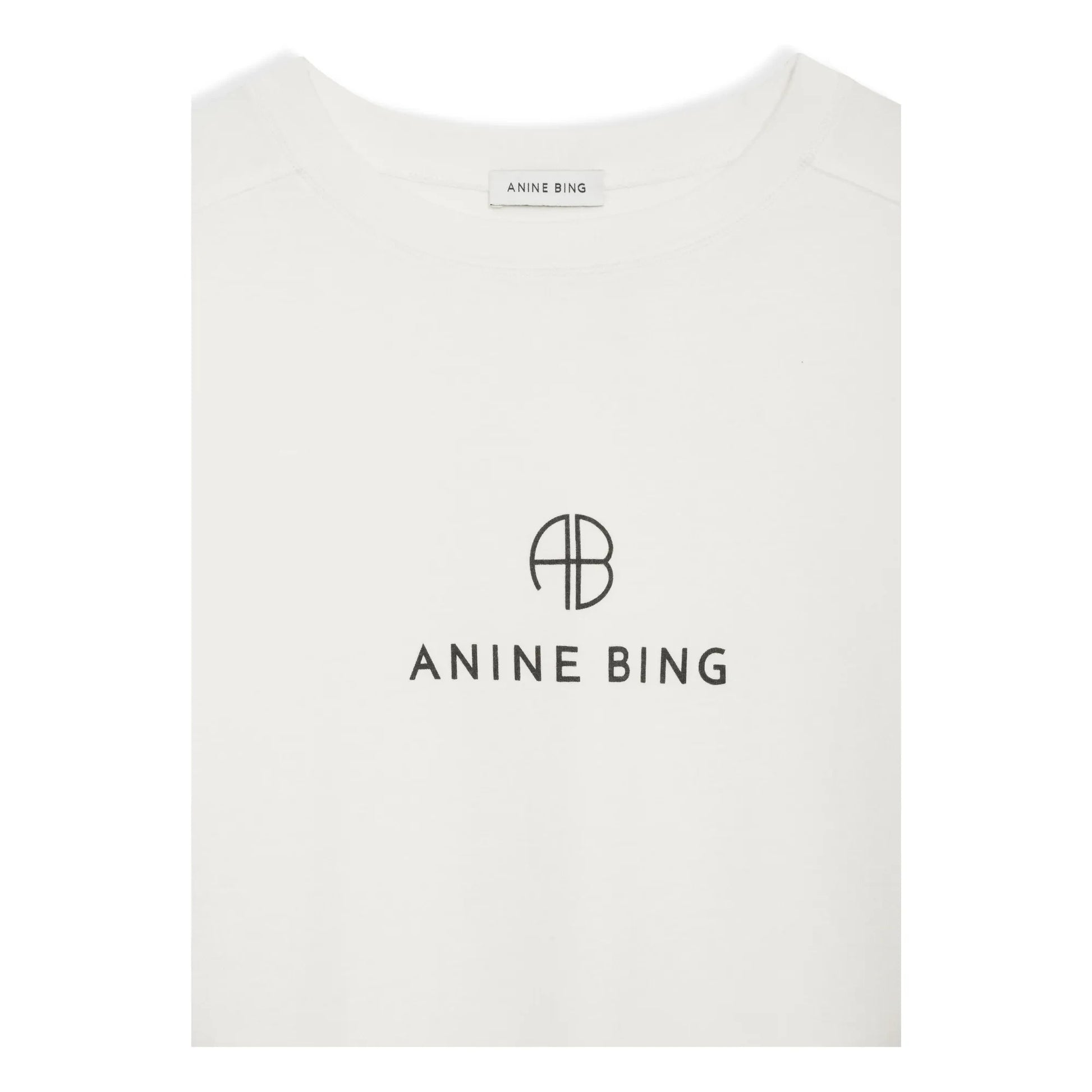Anine Bing - Jaylin Monogram T-shirt | Ivory