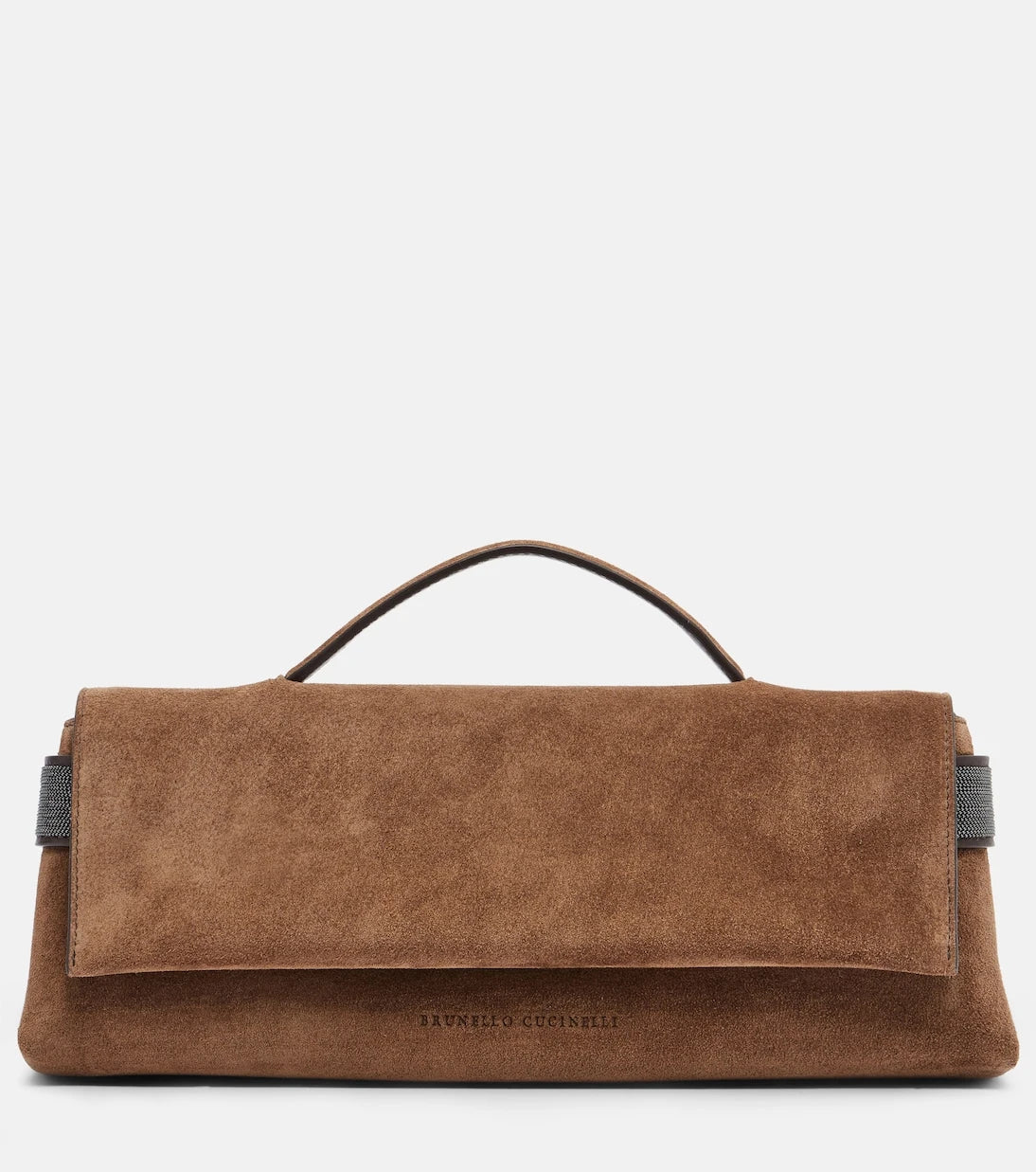 Brunello Cucinelli - Essence Small suede top-handle bag