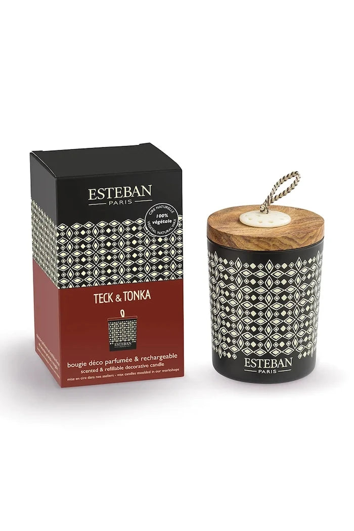 Ароматизирана свещ Esteban Teck & Tonka 180 g