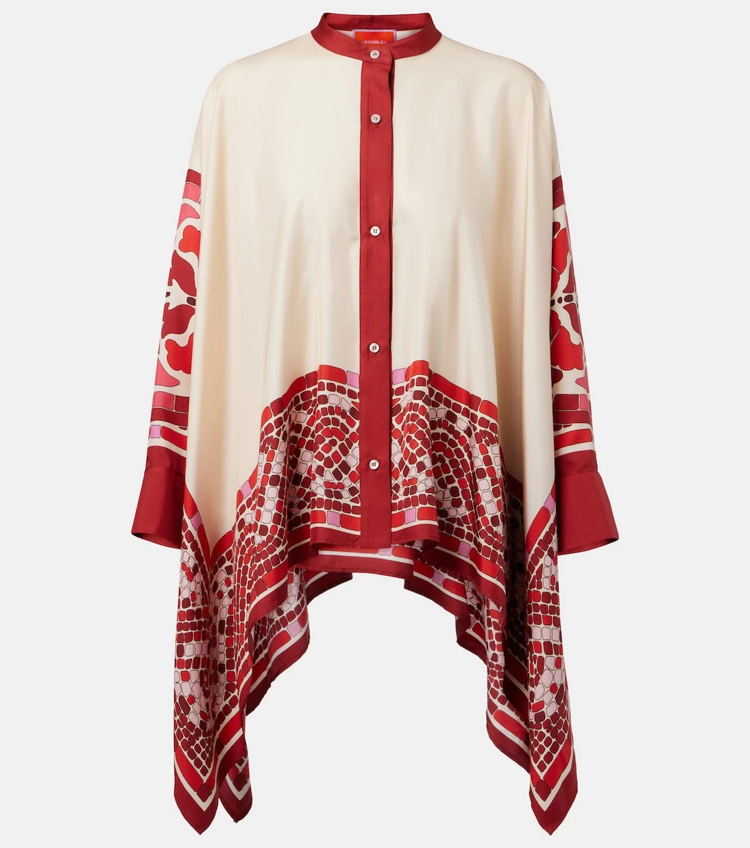 La DoubleJ - Foulard printed silk twill shirt