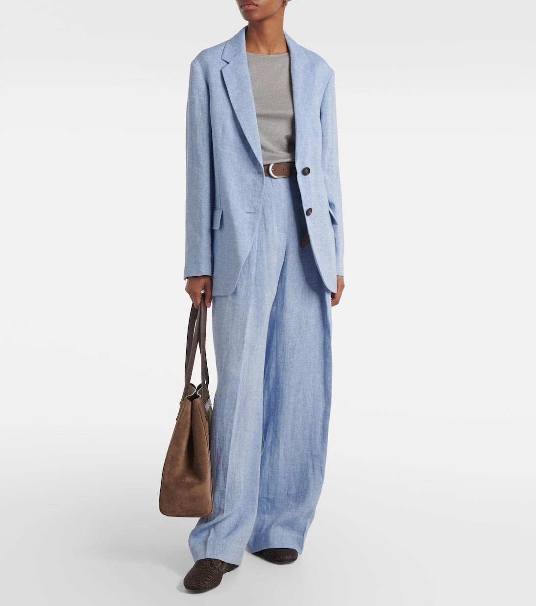 Brunello Cucinelli - Sparkling cashmere and silk-blend sweater