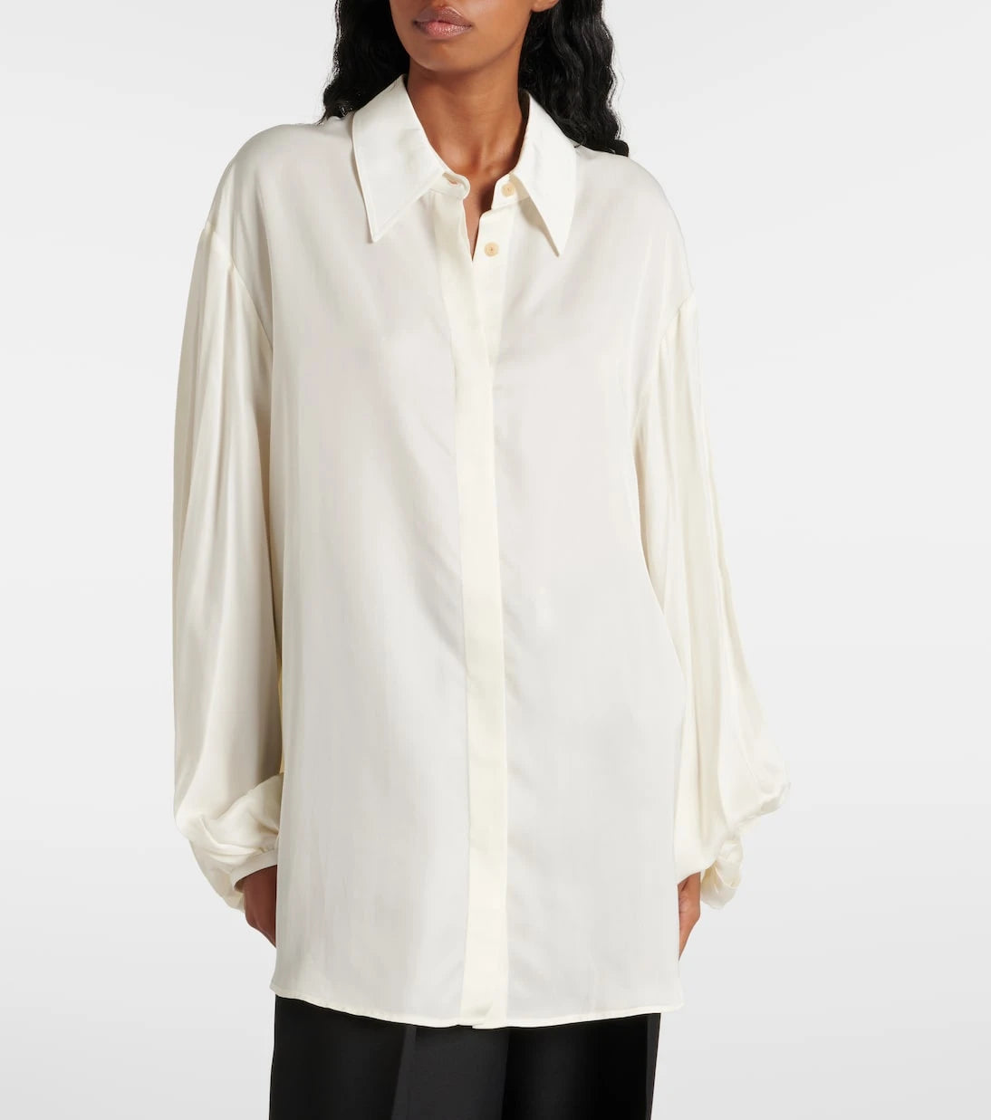 Khaite - Bam chiffon shirt