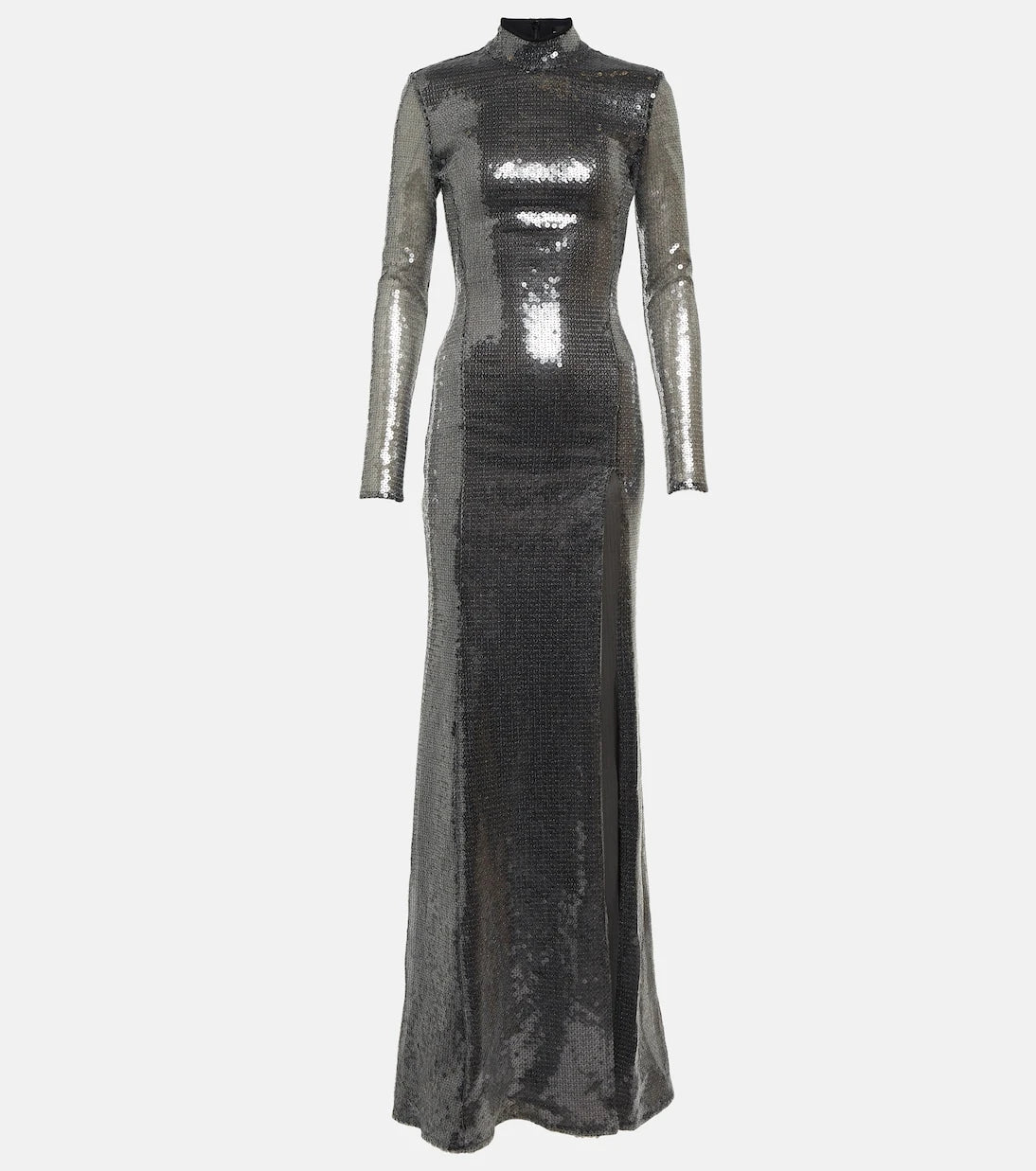 David Koma - Sequined mockneck gown