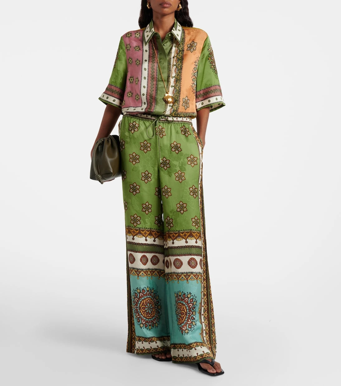 Alémais - بنطلون بالازو كونتانا جاكار