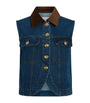 Sandro Paris Blue Denim Waistcoat