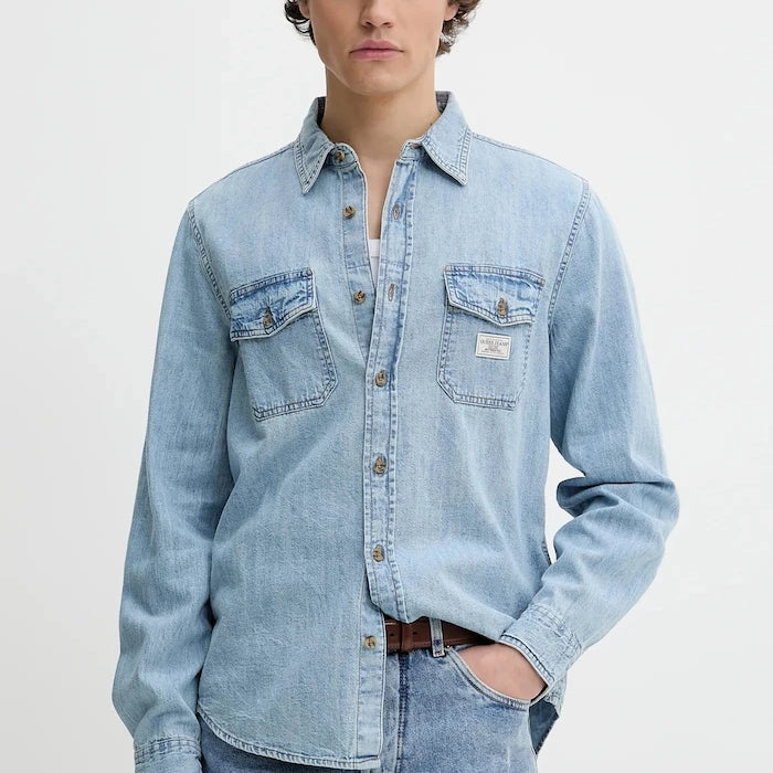 Памучна риза Guess Jeans