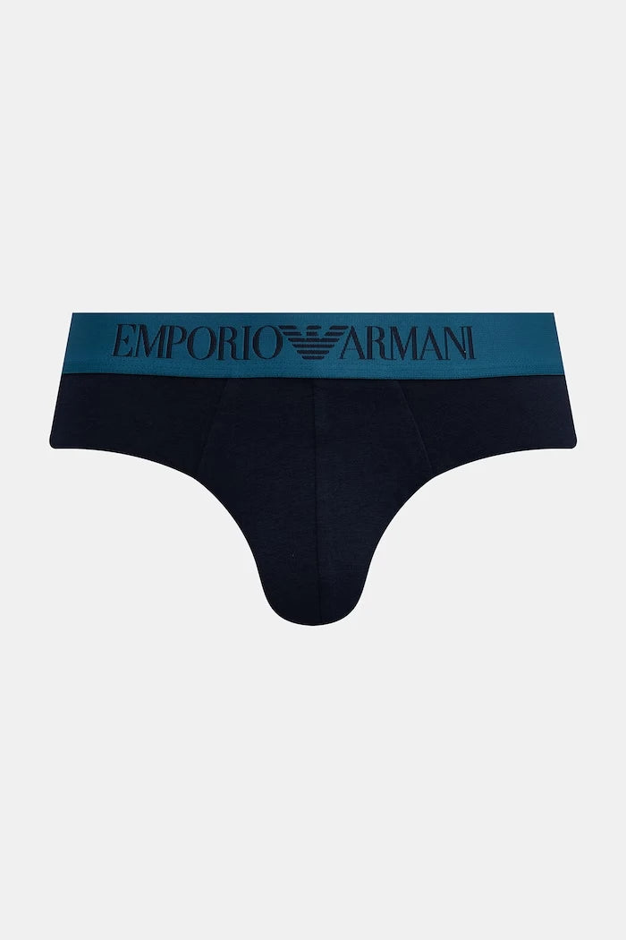 Emporio Armani Underwear erkek pamuklu elastan slip külot 2’li