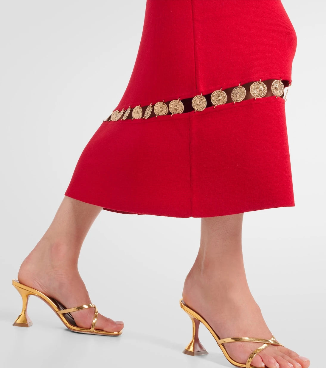 Rabanne - Wool-blend maxi dress