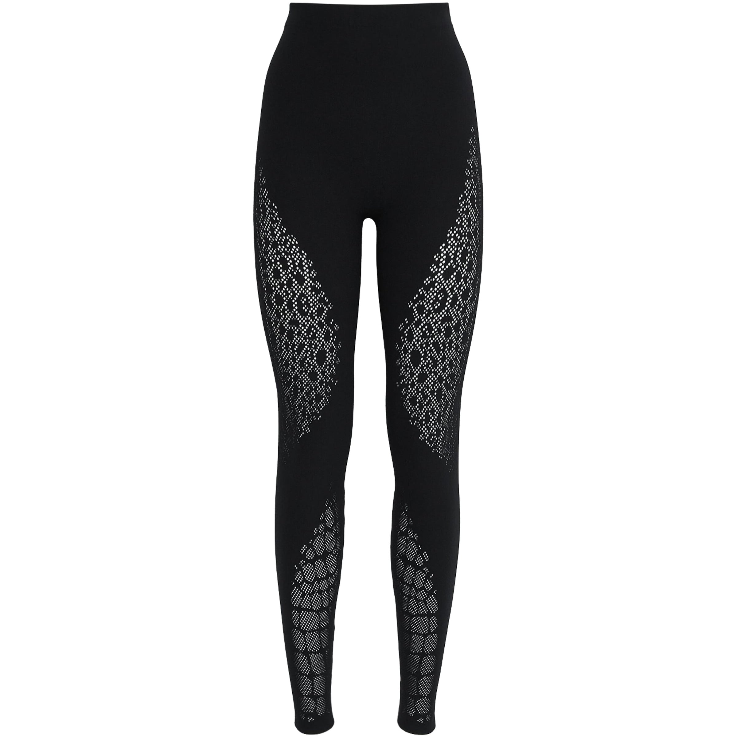 Wolford Black Reptile Net Leggings
