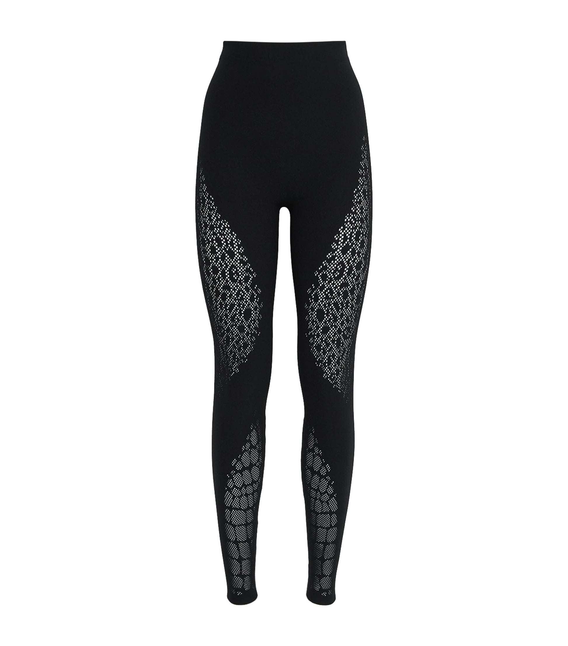 Wolford Black Reptile Net Leggings