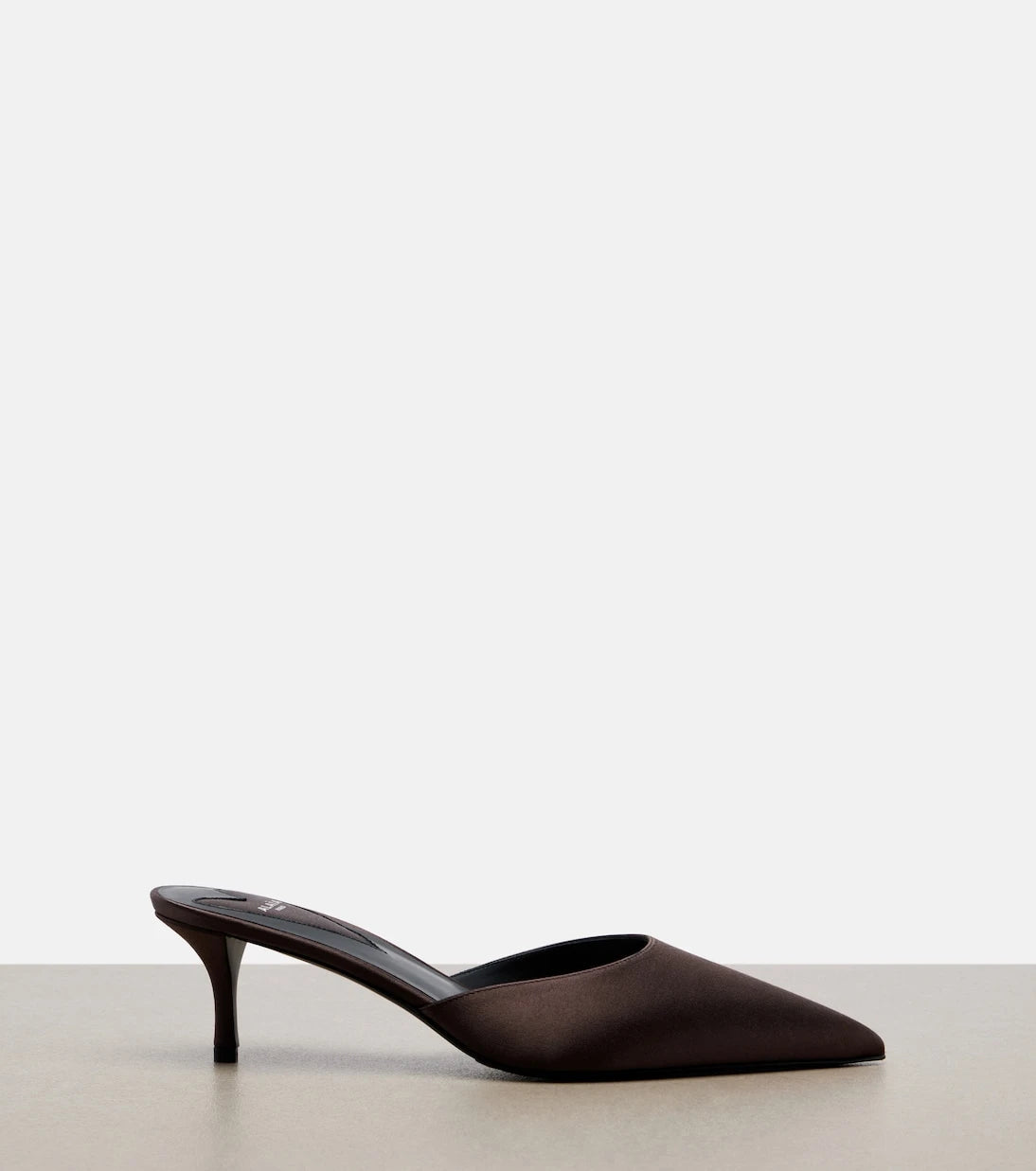 Alaïa - Le Coeur satin mules
